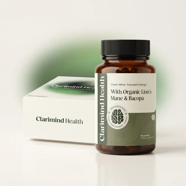 Clarimind Health bottle and packaging